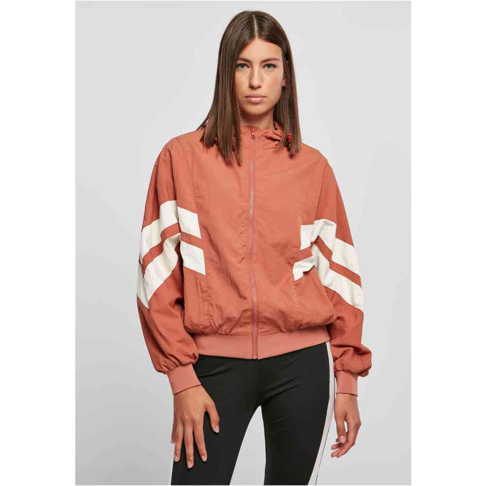 Urban Classics - Crinkle Batwing Jacket - Orange/Champagne